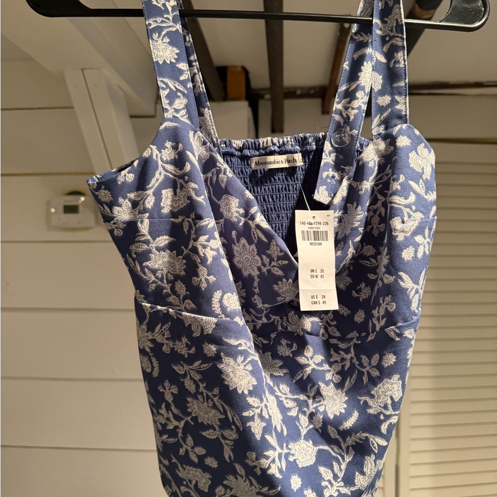 Abercrombie & Fitch Navy Floral Blouse